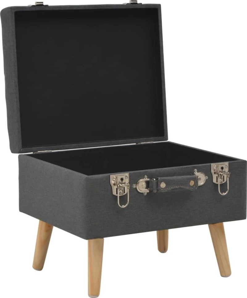 Σκαμπό Σαλονιού με Αποθηκευτικό Χώρο 85x38x47cm 3τμχ