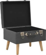 Σκαμπό Σαλονιού με Αποθηκευτικό Χώρο 85x38x47cm 3τμχ