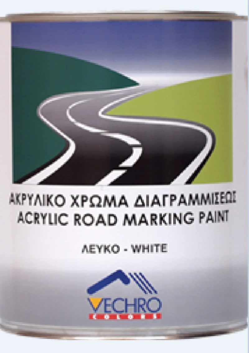 Vechro Χρώμα Διαγραμμίσεων Ακρυλικό 1kg Λευκό
