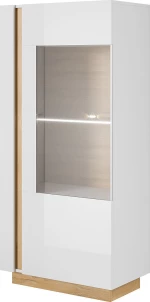 Βιτρίνα Σαλονιού Λευκή 72x40x154cm