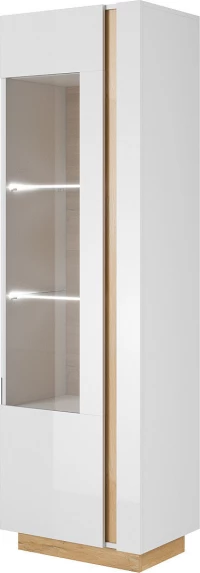 Βιτρίνα Σαλονιού Λευκή 60x40x194cm