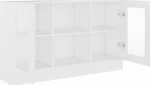 Βιτρίνα Σαλονιού Λευκή 120x30.5x70cm