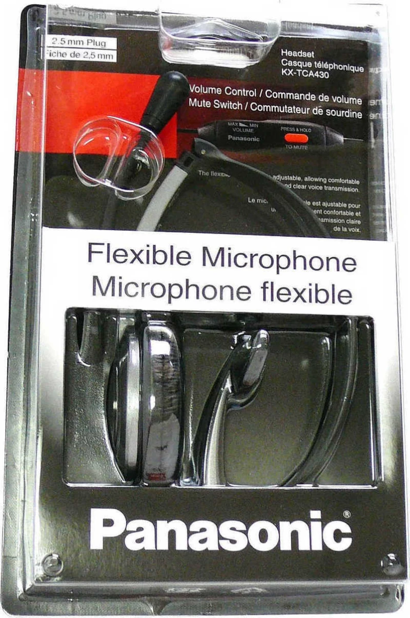 Panasonic Headset KX-TCA430 Μαύρο