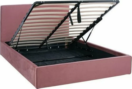 Allie Κρεβάτι Διπλό Ύφασμα Σάπιο Μήλο με Αποθηκευτικό Χώρο / Με Τάβλες 160x200cm