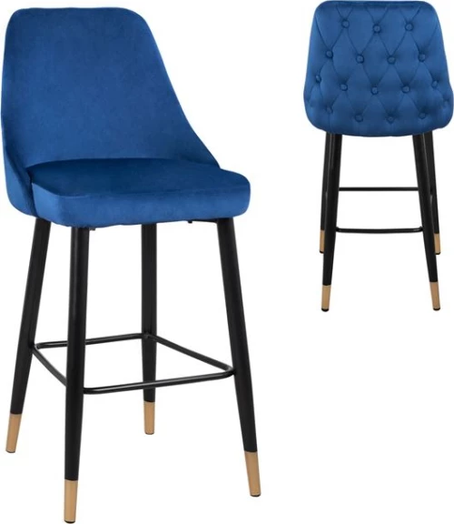 Σκαμπό Μπαρ Serenity Μπλε 51x57x110cm