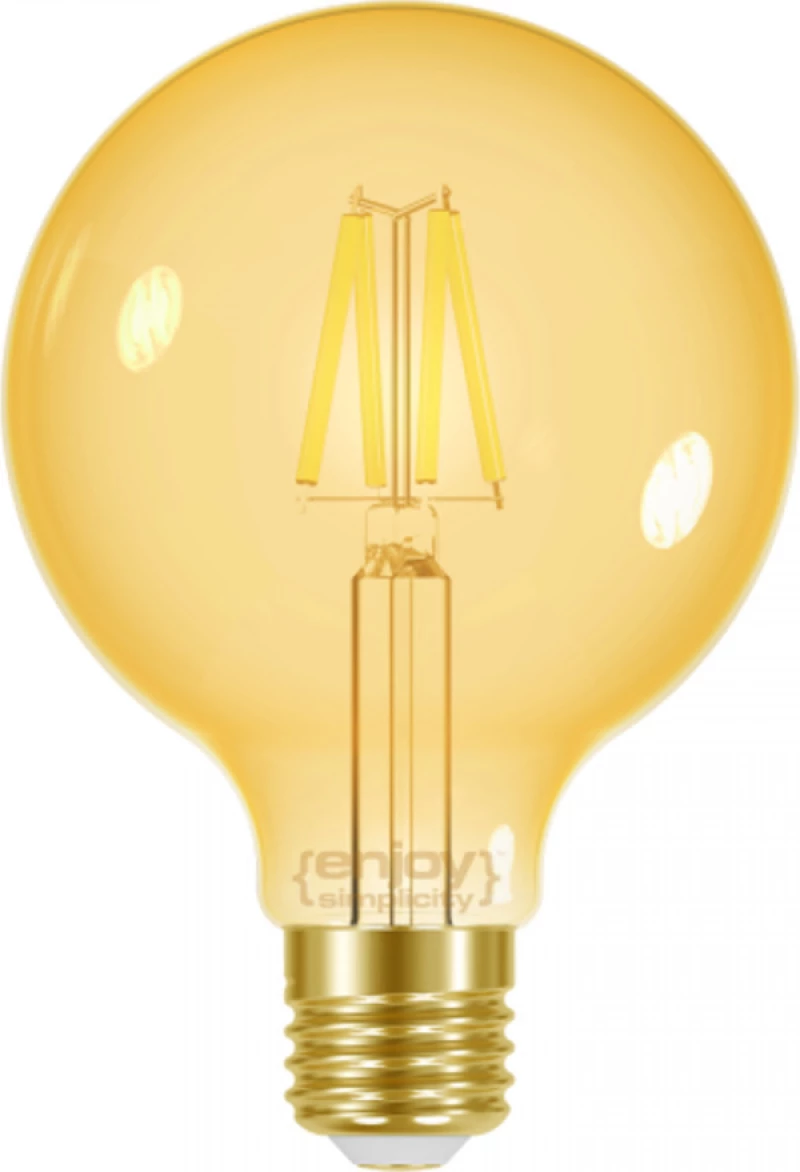 Elvhx Λάμπα LED για Ντουί E27 και Σχήμα G95 Θερμό Λευκό 320lm Dimmable