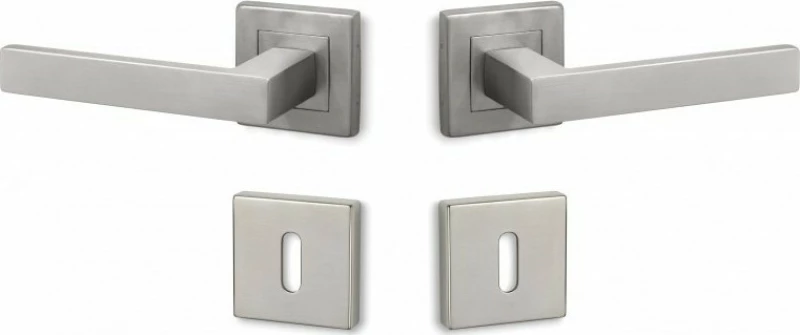 Conset Πόμολο Πόρτας Ροζέτα C875 Ζεύγος Inox