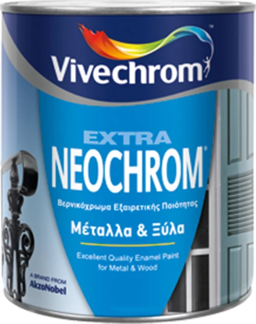 Vivechrom Βερνικόχρωμα Extra Neochrom 0.20lt Κεραμιδί Ανοιχτό Γυαλιστερό
