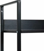 Βιβλιοθήκη με 3 Ράφια Μαύρη 60x27,6x90,5 εκ. από Μοριοσανίδα