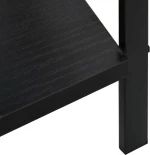 Βιβλιοθήκη με 3 Ράφια Μαύρη 60x27,6x90,5 εκ. από Μοριοσανίδα