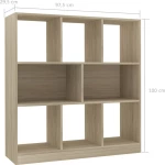 Βιβλιοθήκη Χρώμα Sonoma Δρυς 97,5x29,5x100 εκ. από Μοριοσανίδα