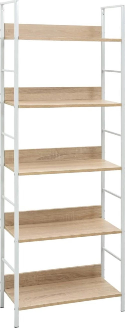Βιβλιοθήκη με 5 Ράφια Χρώμα Δρυός 60x27,6x158,5 εκ. Μοριοσανίδα