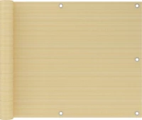 vidaXL Διαχωριστικό Βεράντας Μπεζ από HDPE 75x300cm 310908