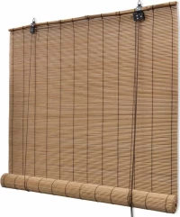 vidaXL Στόρι Σκίασης Μπαμπού Καφέ 140x220εκ.