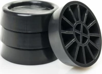 Roller 00679 Αντικραδασμικά Πέλματα Πλυντηρίου/Στεγνωτηρίου Μαύρα