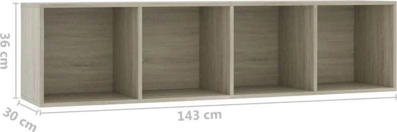 Βιβλιοθήκη/Έπιπλο Τηλεόρασης Sonoma Δρυς 143 x 30 x 36 εκ.