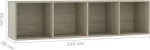 Βιβλιοθήκη/Έπιπλο Τηλεόρασης Sonoma Δρυς 143 x 30 x 36 εκ.