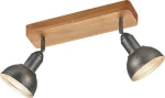 Trio Lighting Delhi Διπλό Σποτ με Ντουί E14 σε Καφέ Χρώμα