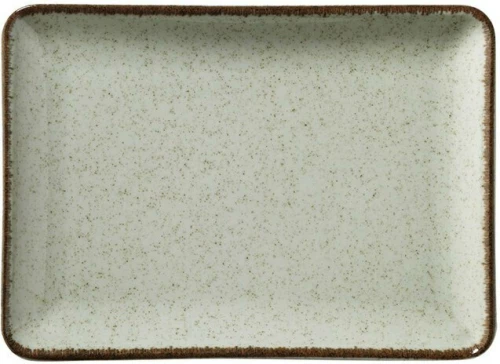 Max Home Mood Πιάτο Γλυκού από Πορσελάνη Πράσινο 18x13cm