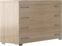 Συρταριέρα Με 4 Συρτάρια Σε Χρώμα Δρυς 100X39X73 Sb 18-Drys