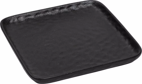 Espiel Lava Πιάτο Ρηχό Κεραμικό Μαύρο 26x26cm