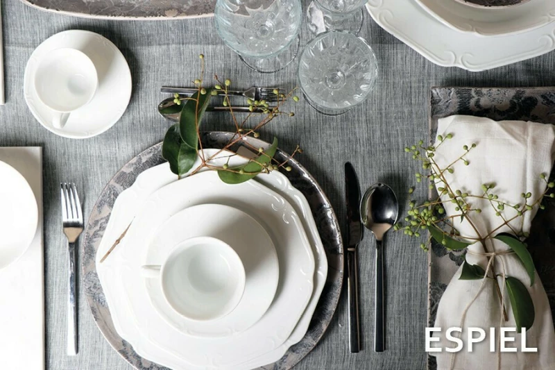 Espiel Classy Πιάτο Γλυκού από Πορσελάνη Λευκό με Διάμετρο 20cm