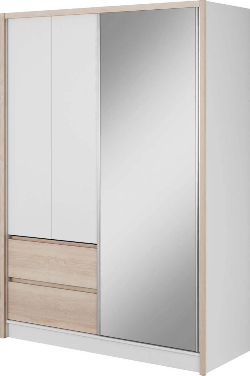 Ντουλάπα Portal Δίφυλλη με Καθρέφτη 150x62x214cm