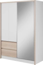 Ντουλάπα Portal Δίφυλλη με Καθρέφτη 150x62x214cm