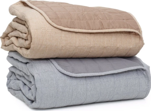 Borea Κουβερλί Υπέρδιπλο 220x240 Microlinen Μπεζ