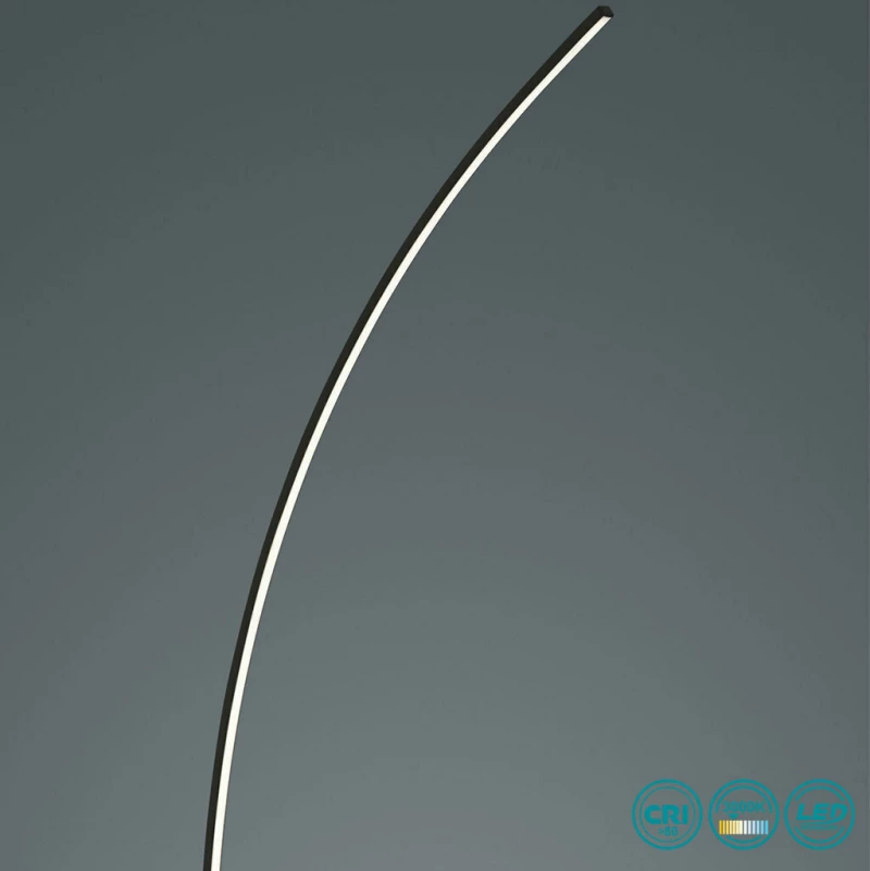 Trio Lighting Solo Φωτιστικό Δαπέδου Μαύρο με Ύψος 158cm