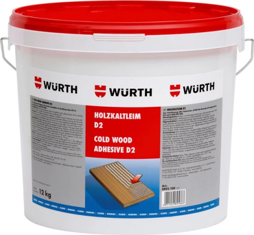 Wurth Ψυχρής Συγκόλλησης D2 Ξυλόκολλα 12kg