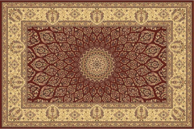 Eurofil Χαλί 3035 Heatset Antique Cherry-Cherry 133x190cm
