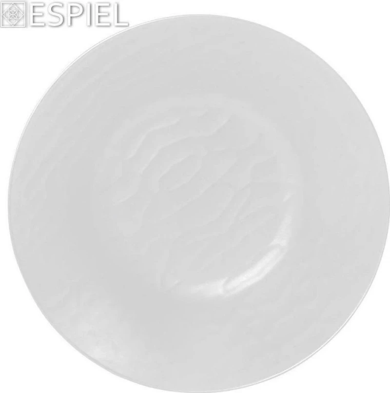 Espiel Wavy Σαλατιέρα Μελαμίνης Matte White 40x40x9cm