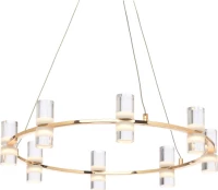 Aca Πολυέλαιος LED Ø52cm Χρυσός JNDP32LED52GD