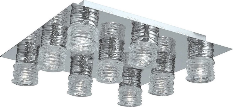 Home Lighting Roll Μεταλλική Πλαφονιέρα Οροφής Ασημί
