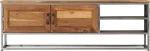 Έπιπλο Τηλεόρασης 120x30x40 εκ. Ανακυκλωμένο Ξύλο Teak & Ατσάλι