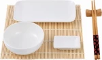Σετ από Μπολ Masterpro Sushi Πορσελάνη Διακοσμητική κανάτα (12 pcs)