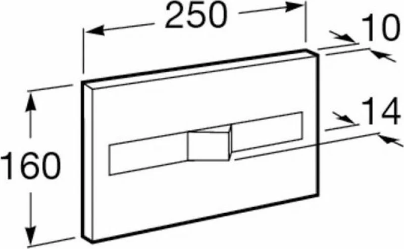 Roca Πλακέτα PL2 Dual A890096001