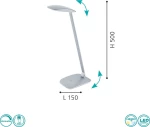 Eglo Φωτιστικό Γραφείου LED Ασημί Cajero