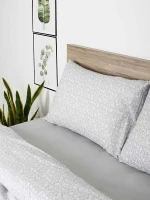 Sunshine Σετ Σεντόνια Διπλά με Λάστιχο 150x205x30 Cotton Feelings 920 Grey