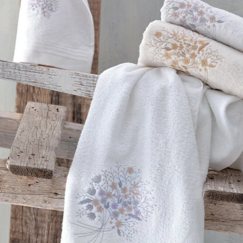 Rythmos Σετ Πετσέτες 3τμχ Amantine Λευκό