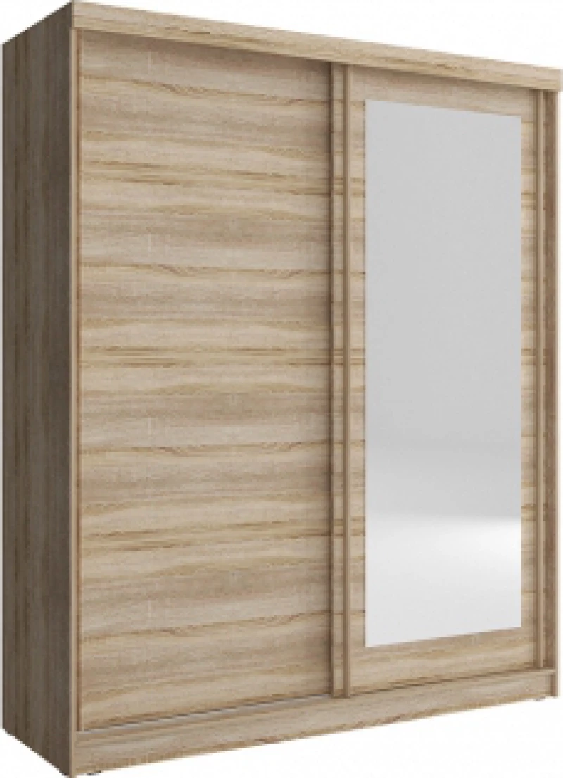 Ντουλάπα Bellamy Συρόμενη με Καθρέφτη 200x62x214cm