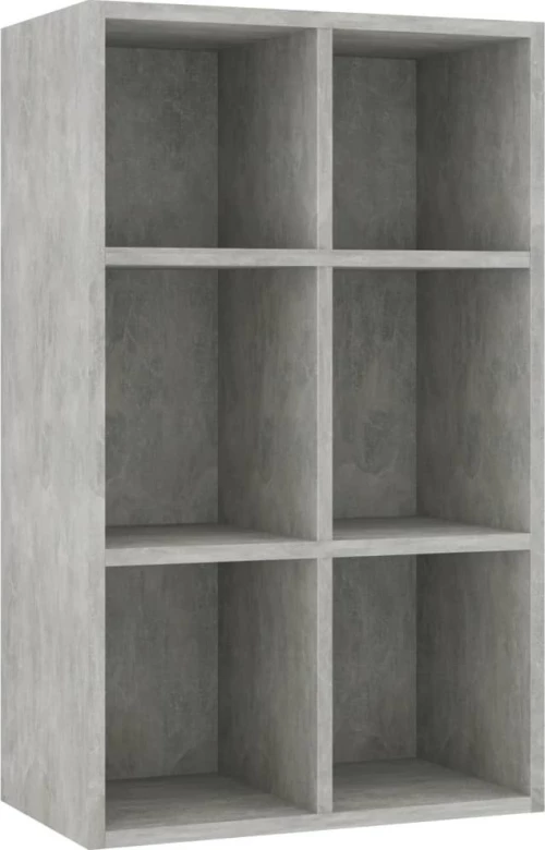 Ραφιέρα/Βιβλιοθήκη Γκρι Σκυροδέματος 66x30x97,8 εκ. Μοριοσανίδα