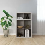 Ραφιέρα/Βιβλιοθήκη Γκρι Σκυροδέματος 66x30x97,8 εκ. Μοριοσανίδα