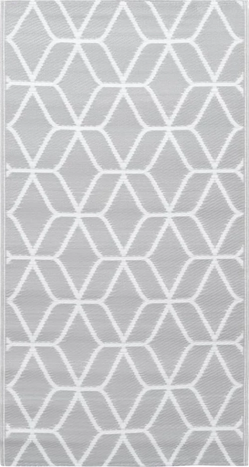 Χαλί Εξωτερικού Χώρου Γκρι 80 x 150 εκ. από Πολυπροπυλένιο