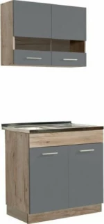 Ντουλάπια Κουζίνας Σετ Dalila 80x60x200cm 80S Grey Oak / Γκρι
