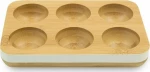 Pebbly Egg Tray, Θήκη Αυγών από Μπαμπού με 6 Θέσεις