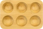 Pebbly Egg Tray, Θήκη Αυγών από Μπαμπού με 6 Θέσεις