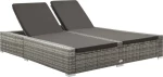 Ξαπλώστρα Rattan Γκρι 202x145x80cm