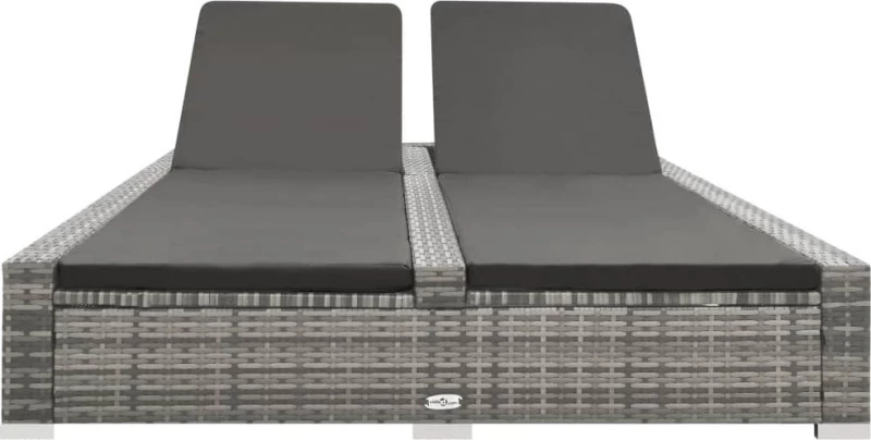 Ξαπλώστρα Rattan Γκρι 202x145x80cm